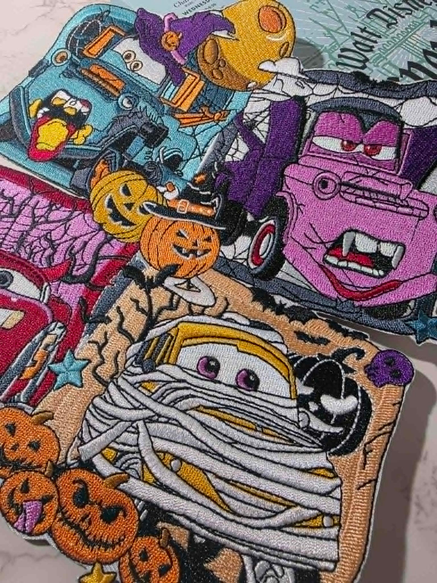 NEW DROP - XL 8" Halloween Cars McQueen Mater Embroidered Iron On Patch