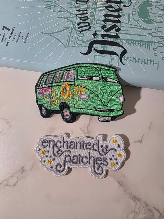 3" Fillmore Teal VW Volkswagen Van Bus Cars Embroidered Iron On Patch