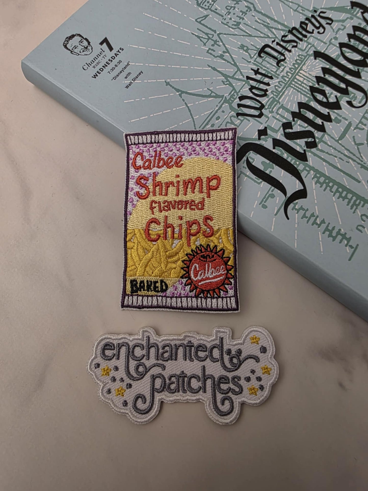 3" Asian Snacks Shrimp Chips Embroidered Iron On Patch