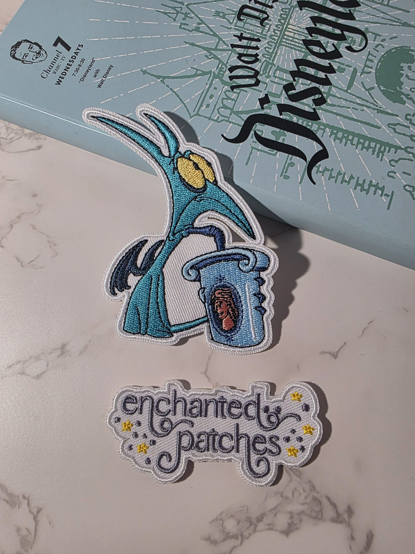 3" Muscle Man Sidekick Panic Panick with Cup Iron On Patch