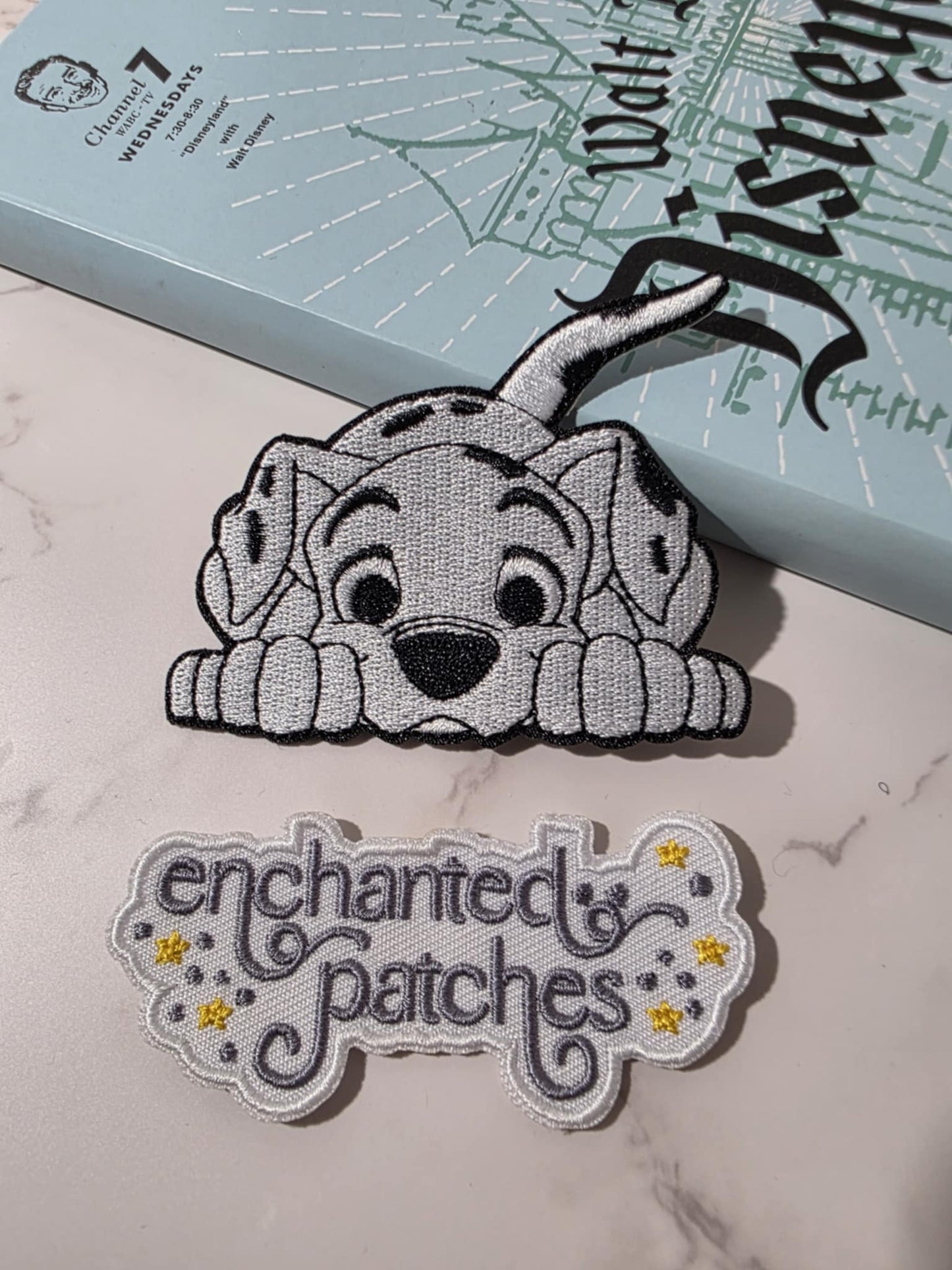 3" Happiest Park Dalmatian Puppy Embroidered Iron On Patch
