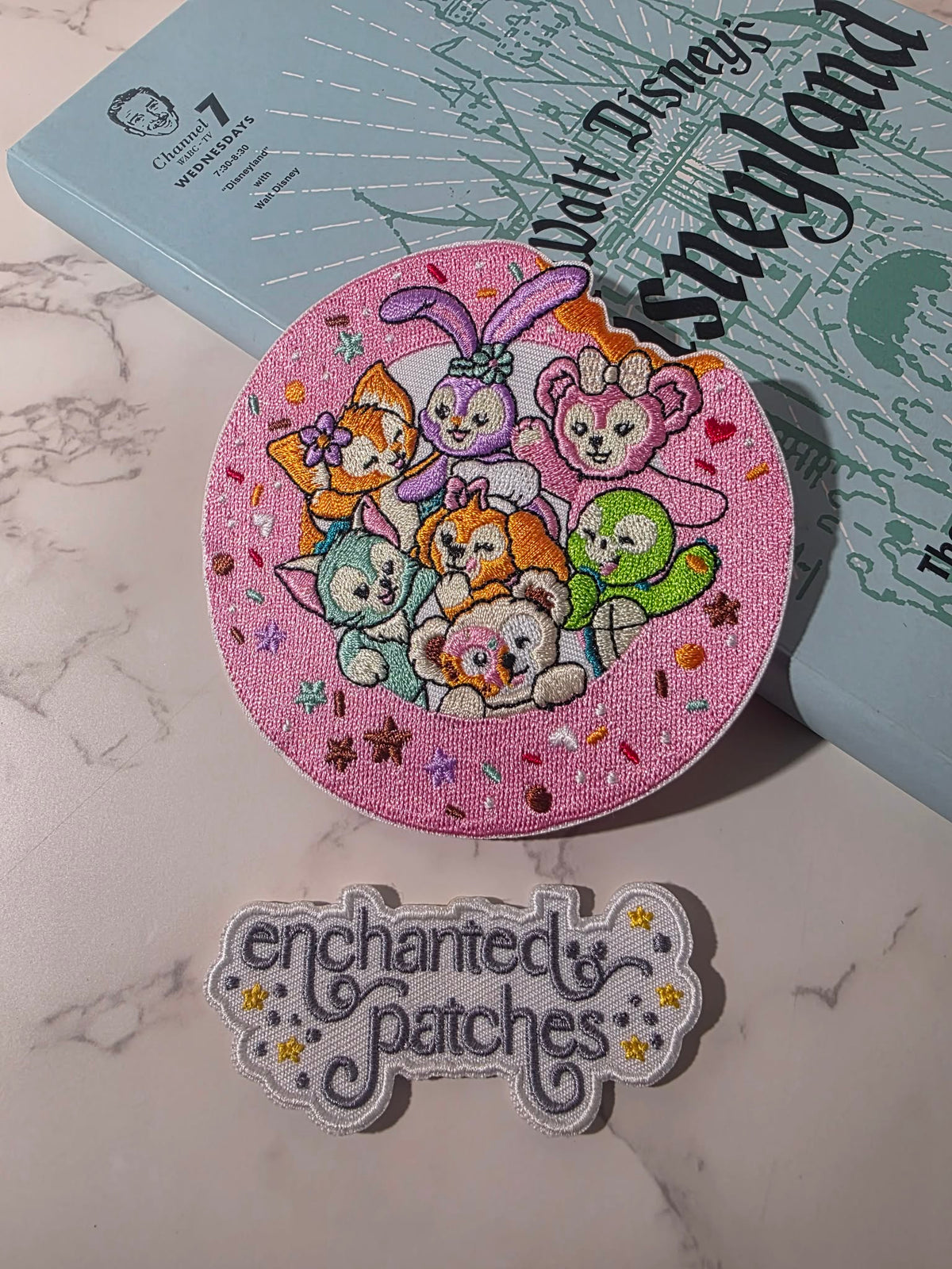 4" Tokyo Duffy and Friends Kawaii Bunny Bear Cat Embroidered Iron On Patch