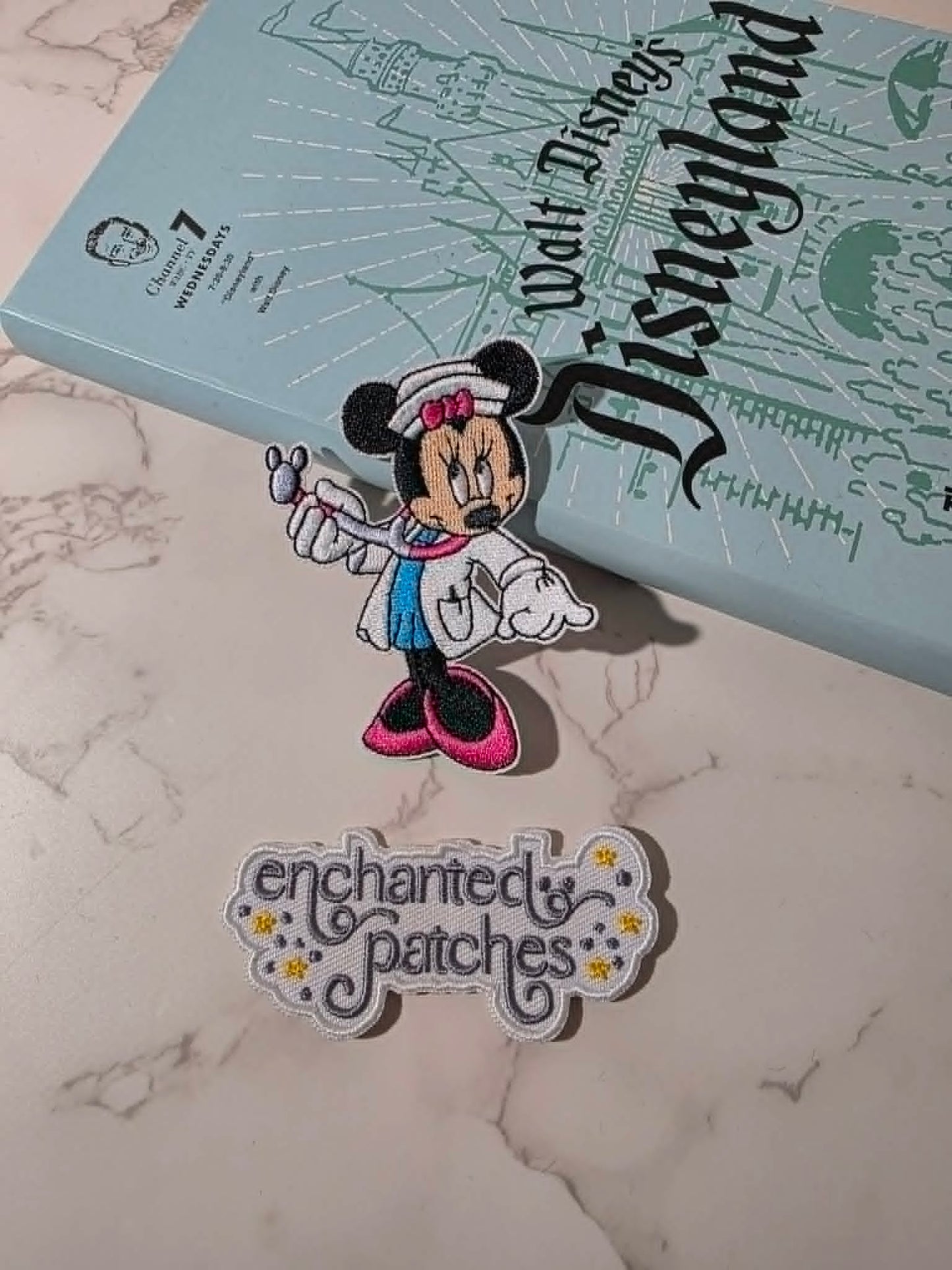 **IN STOCK** 3" Health Nurse Happiest Girl Mouse Embroidered Iron On Patch