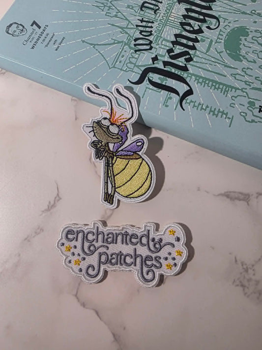 3" Ray Night Bug Fly Princess Sidekick Character Embroidered Iron on Patch