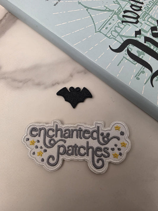 RESTOCKED - 1" Mini Happiest Mouse Bat Halloween Embroidered Iron On Patch