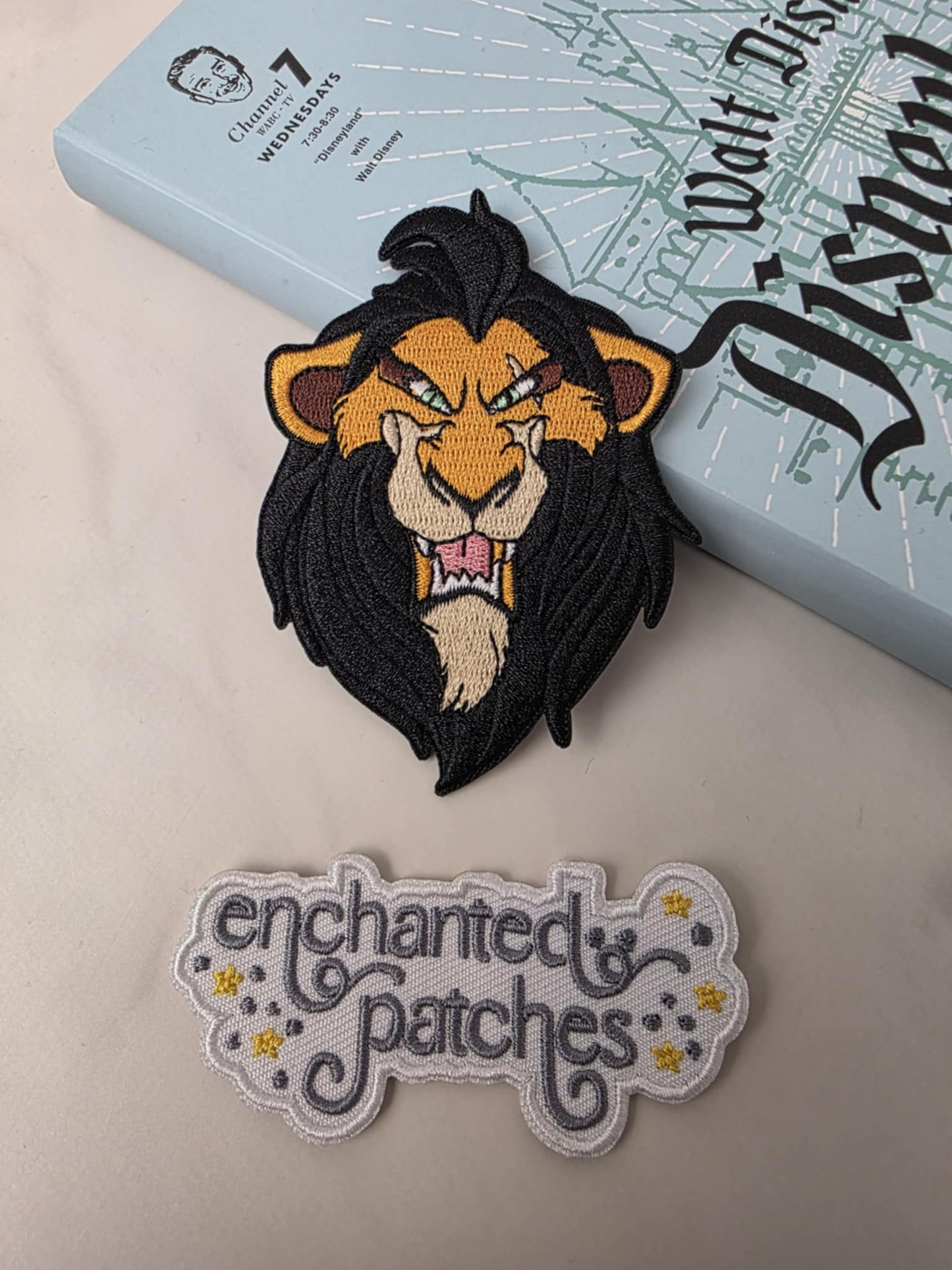 LAST FOUR - 3.5" Villain Lion with Scar Embroidered Iron On Patch