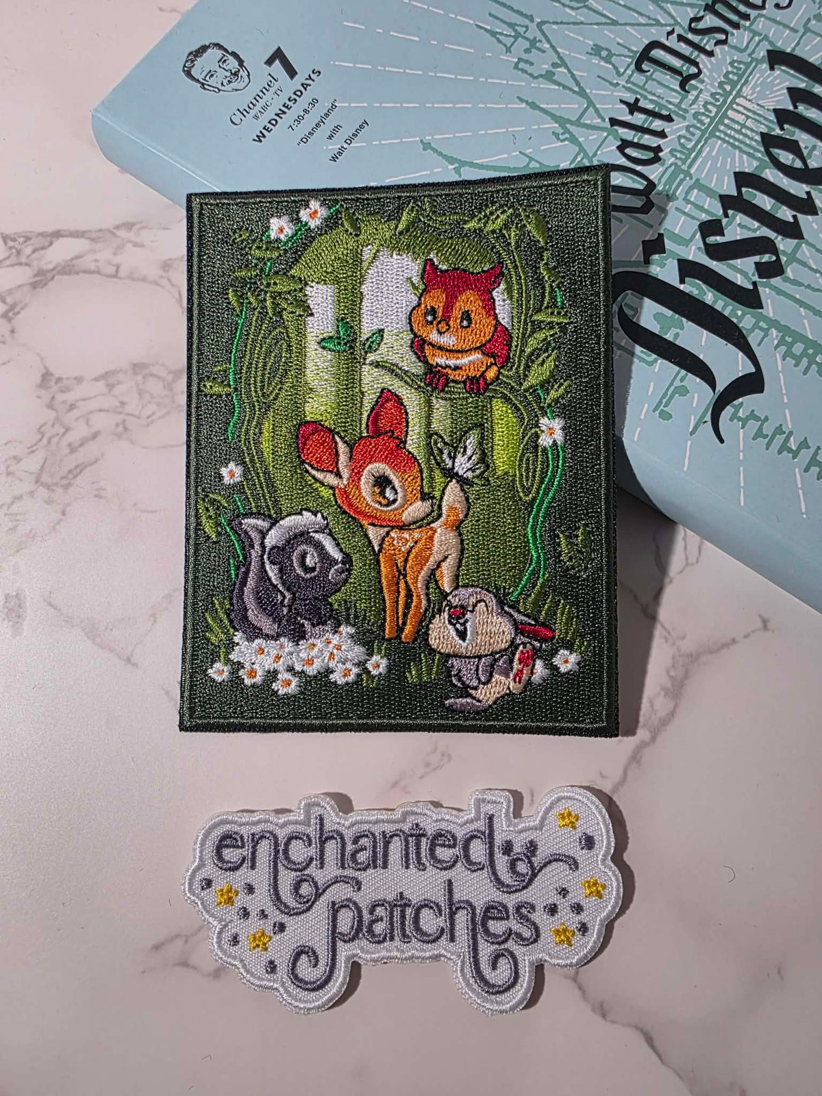 4" Kawaii Happiest Park Bambi Thumber Rabbit Deer Embroidered Iron On Patch