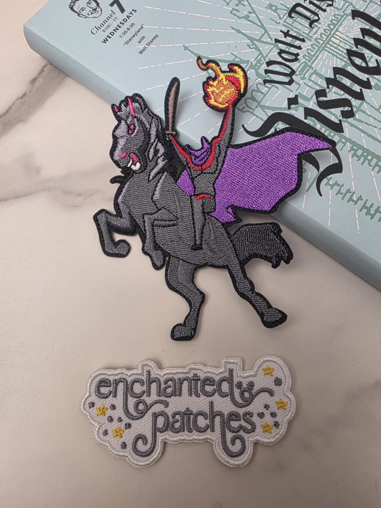 4" Headless Horseman Halloween Party Embroidered Iron On Patch