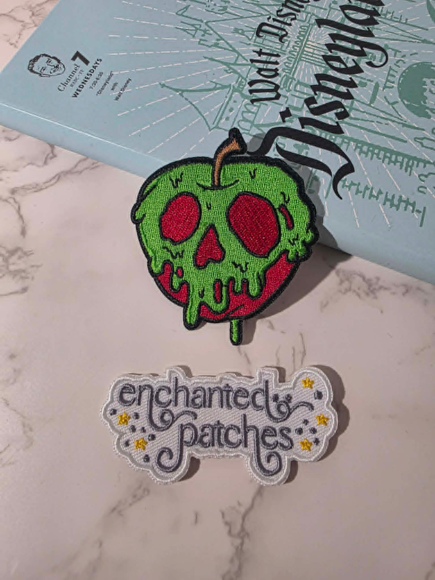 3" Poison Bad Apple Embroidered Iron On Patch