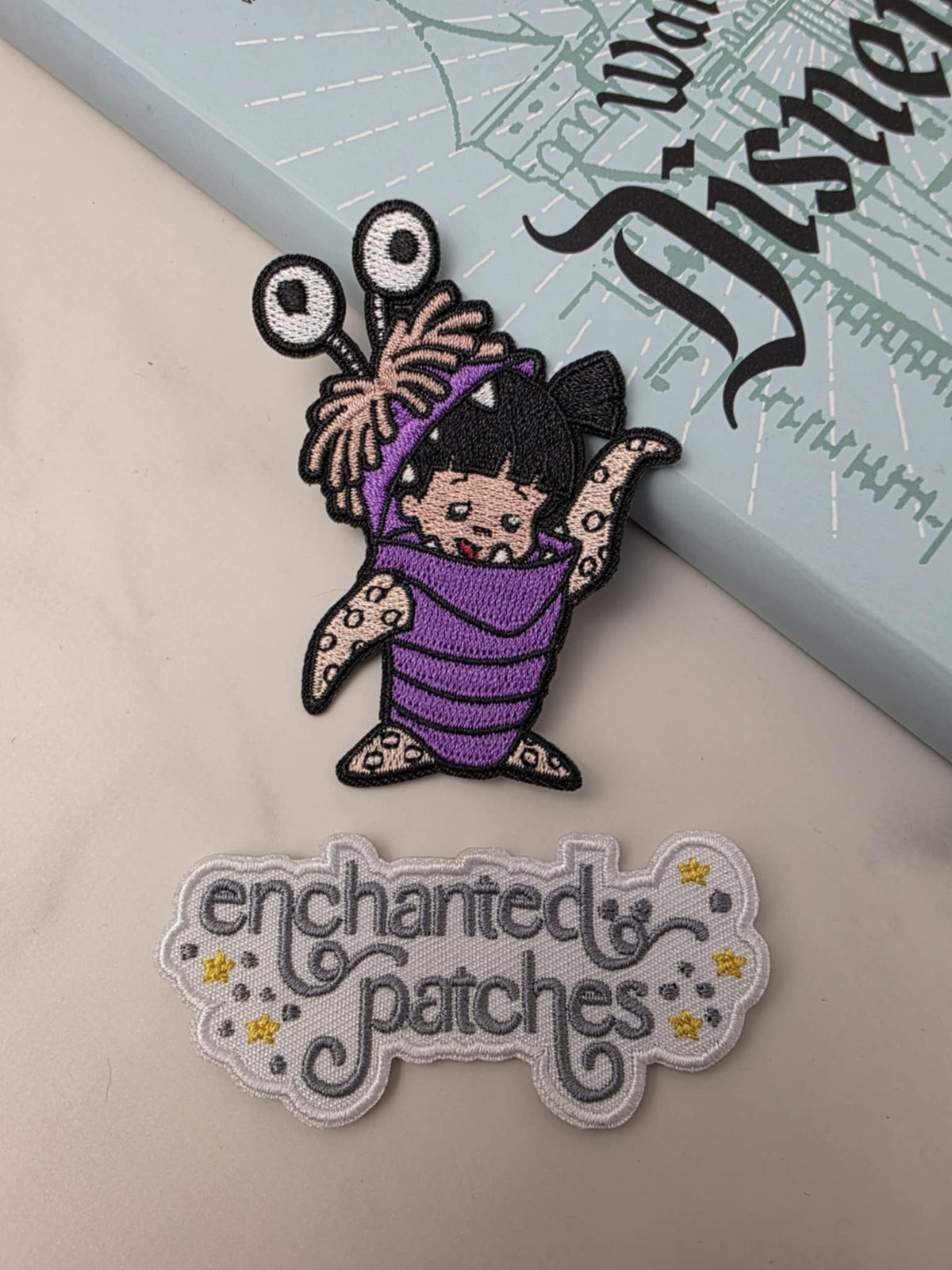 3" Monsters Little Girl in Costume Embroidered Iron On Patch