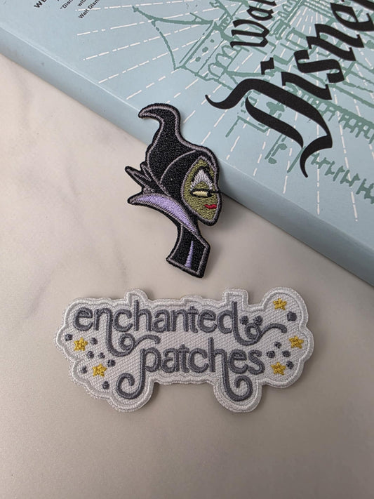 2" Kawaii Villain Sleeping Princess Embroidered Iron On Patch