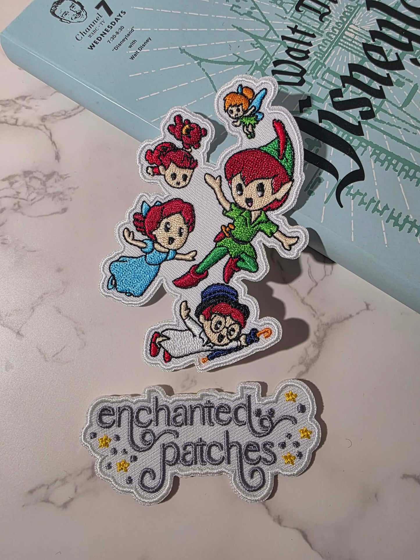4" Kawaii Happiest Park Peter Pan Friends Embroidered Iron On Patch
