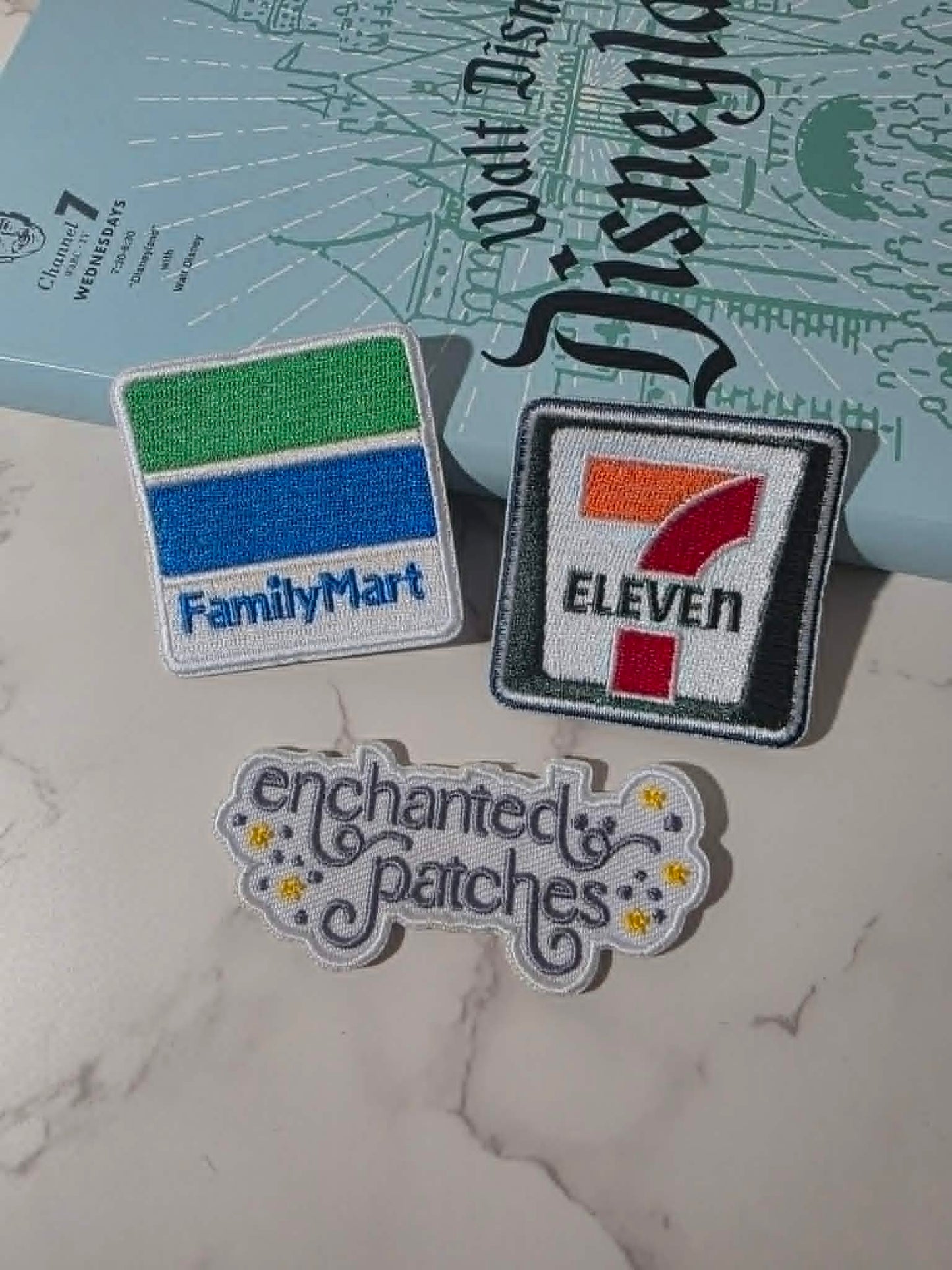 2pc - 2" Seven 7 Eleven Family Mart Convenience Store Japan Logo Embroidered Iron On Patch