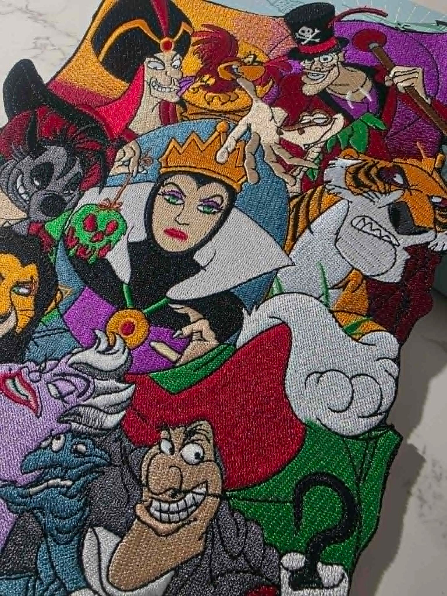 NEW DROP - XL 10" Halloween Villains Bad Guys Embroidered Iron On Patch
