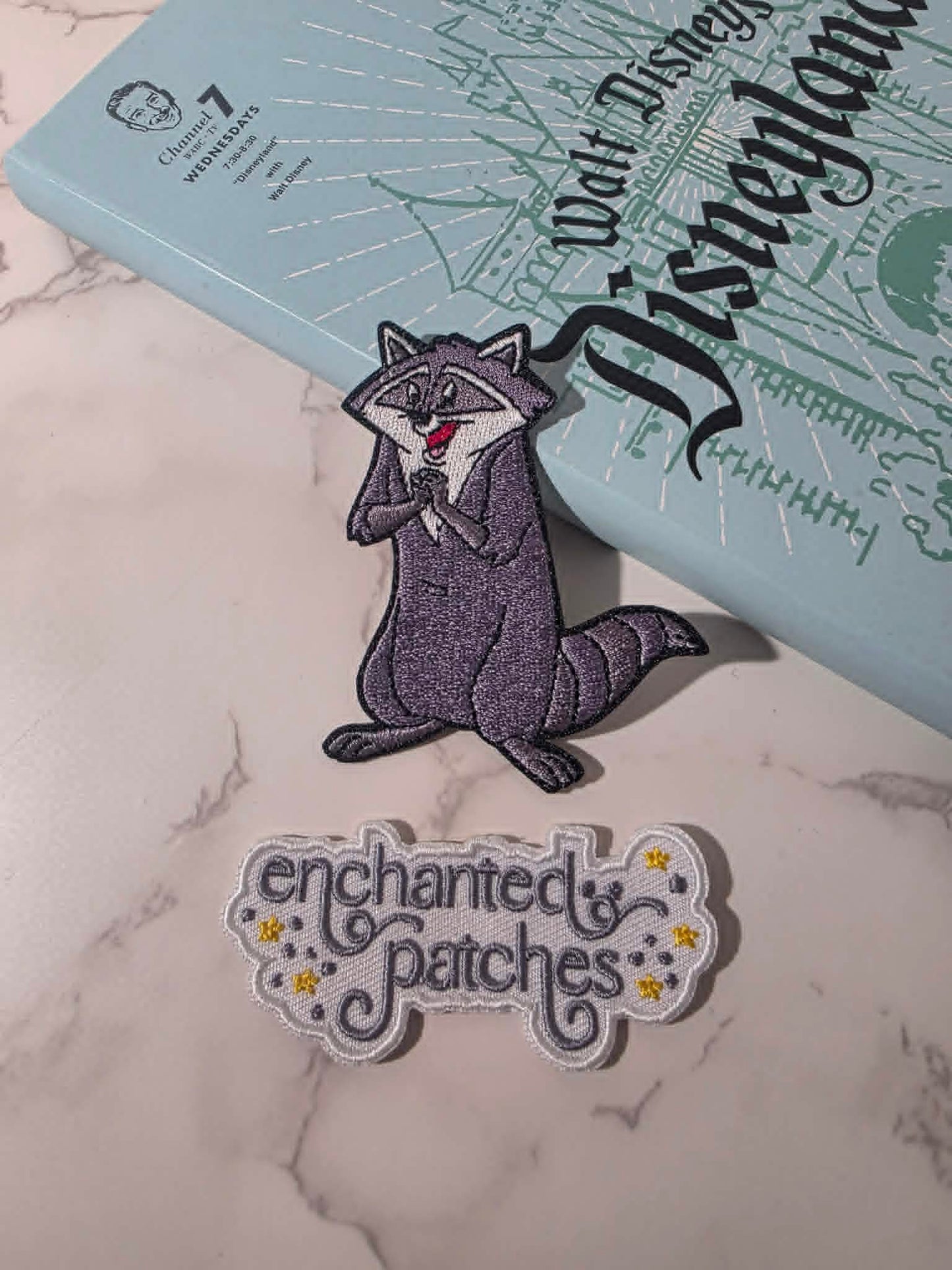 NEW DROP - 3" Racoon Sidekick Friend Meeko Embroidered Iron On Patch