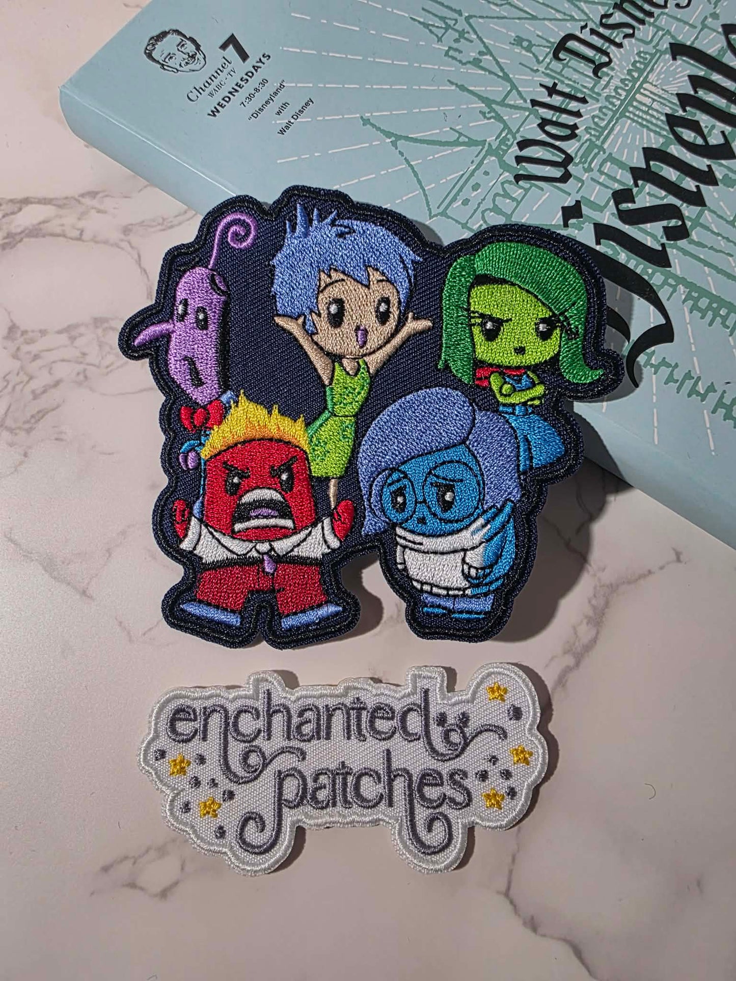 4" Kawaii Happiest Park Emotion Inside Out Embroidered Iron On Patch