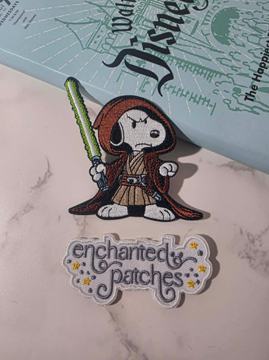 NEW DROP - 3.5" Beagle Dog Dressed in Costume Star Wars Embroidered Iron On Patch