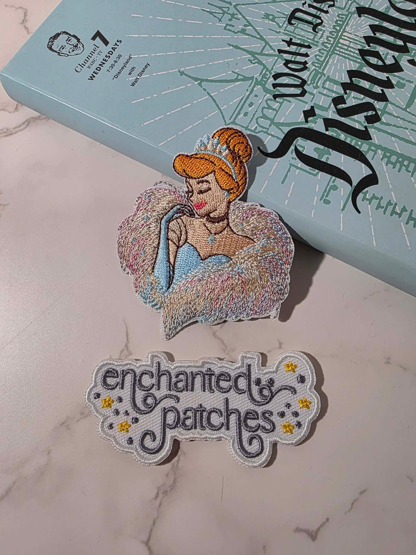 3" Glass Slipper Princess Embroidered Iron On Patch