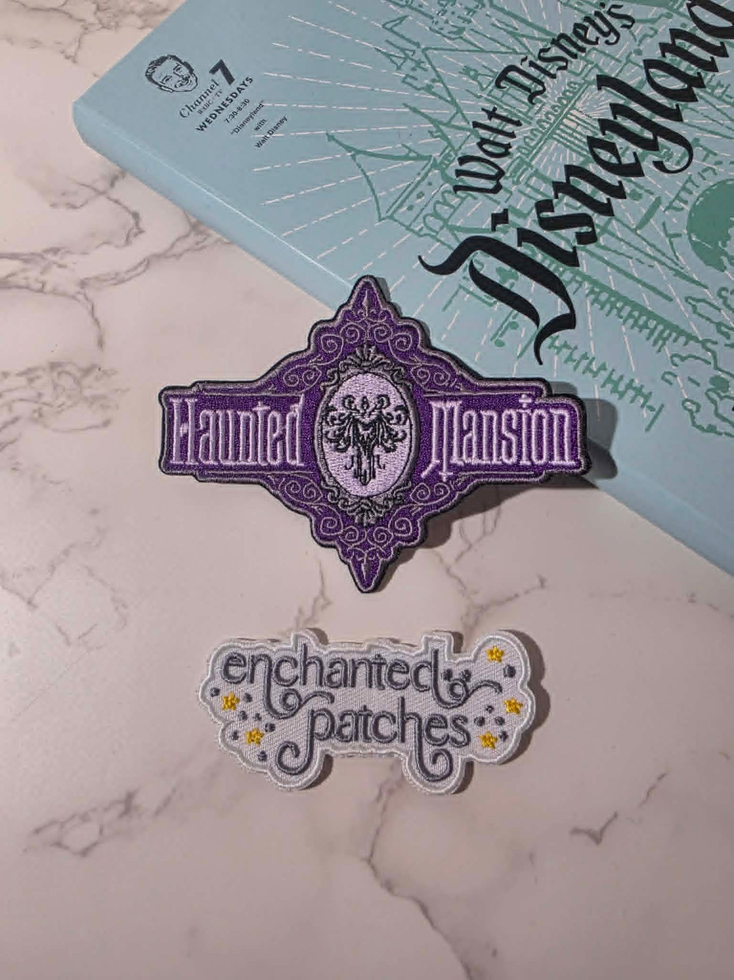 *VAULT COLLECTION* Absolutely Last One - 4" Haunted Mansion Ride Logo Halloween Iron On Patch