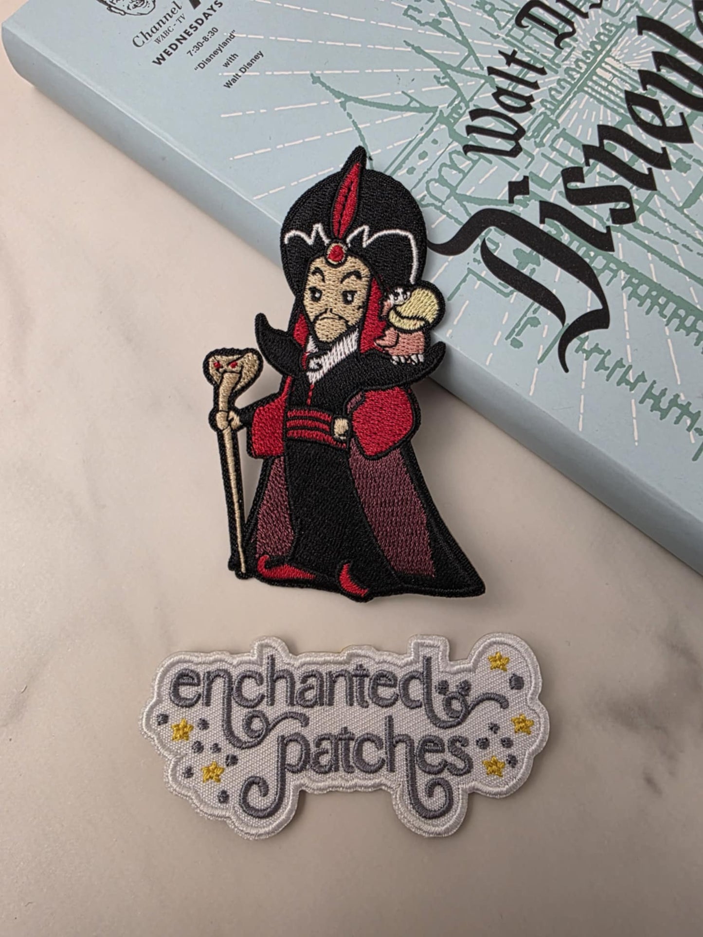 3.5" Arabian Prince Kawaii Villain with Parrot Iron On Patch