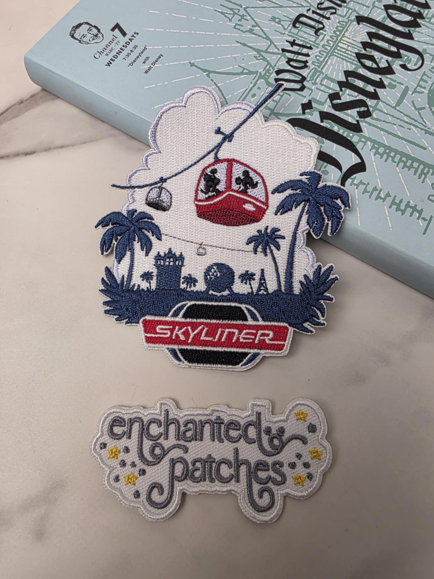 4" Happiest World Skyliner Sky Coaster Embroidered Iron On Patch