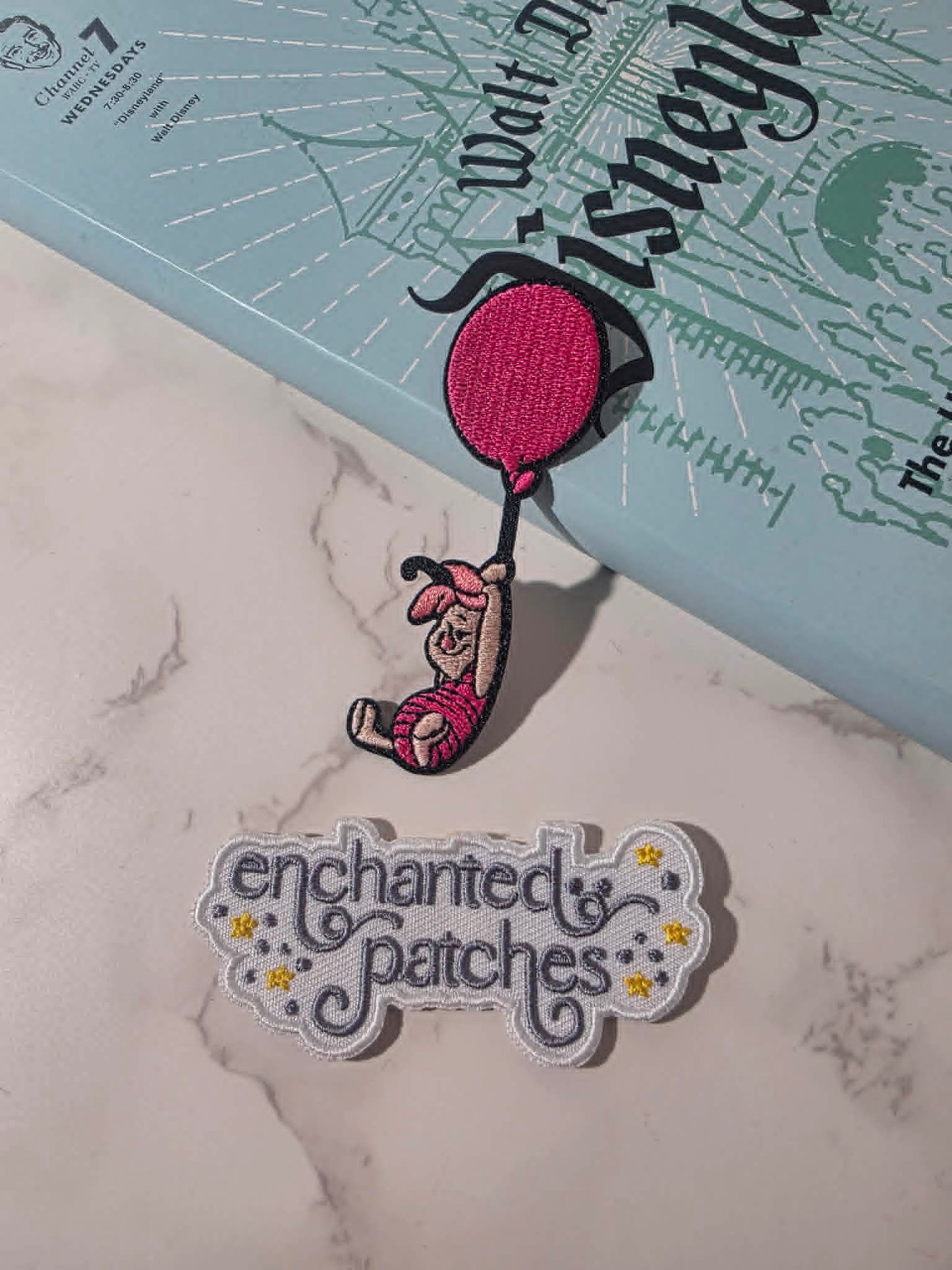 NEW DROP - 3" Happiest Park Winnie the Pooh Friend Piglet Balloon Embroidered Iron On Patch