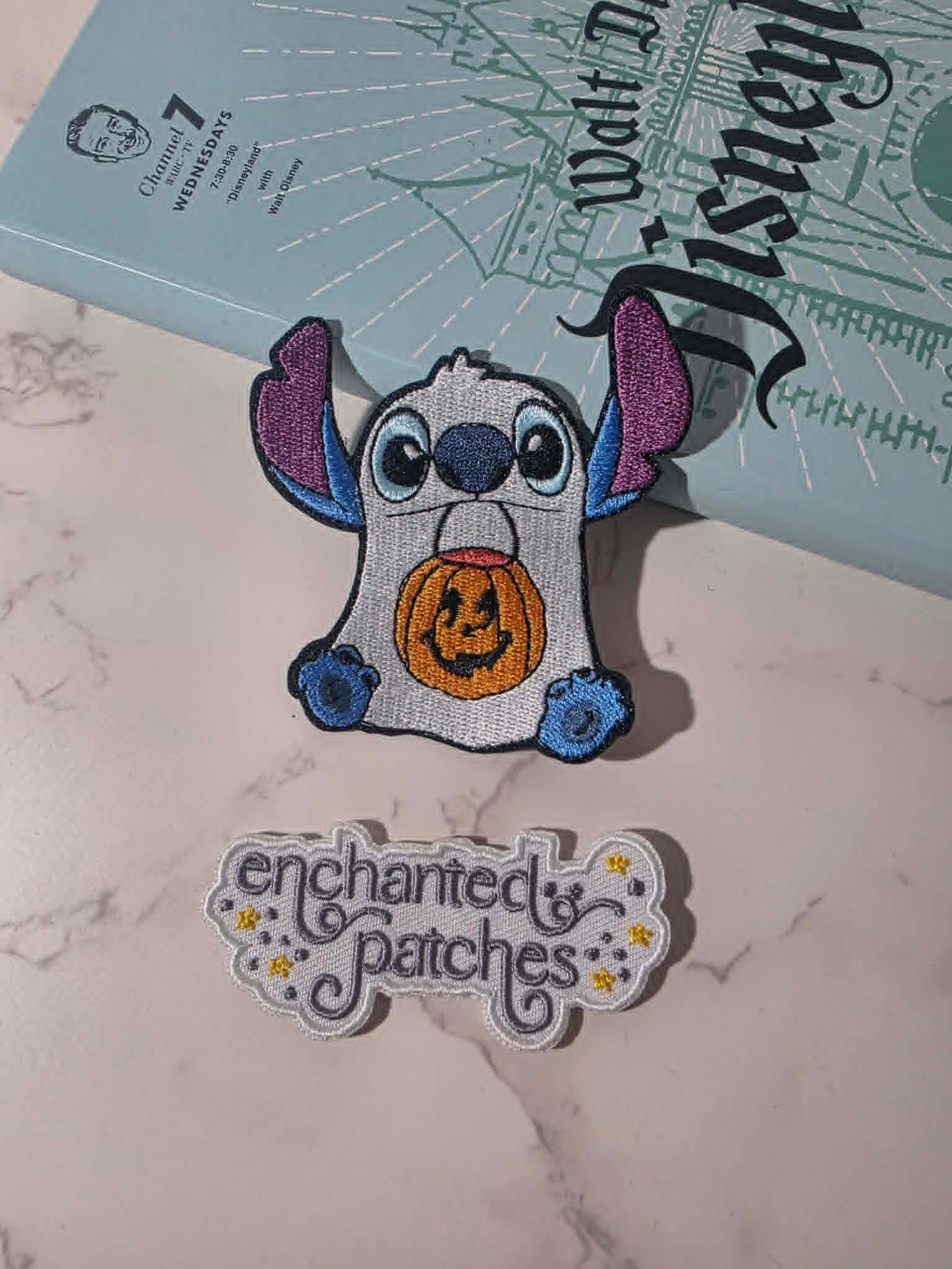 NEW DROP - 3" Blue Alien Dressed as Ghost Trick or Treat Halloween Embroidered Iron On Patch