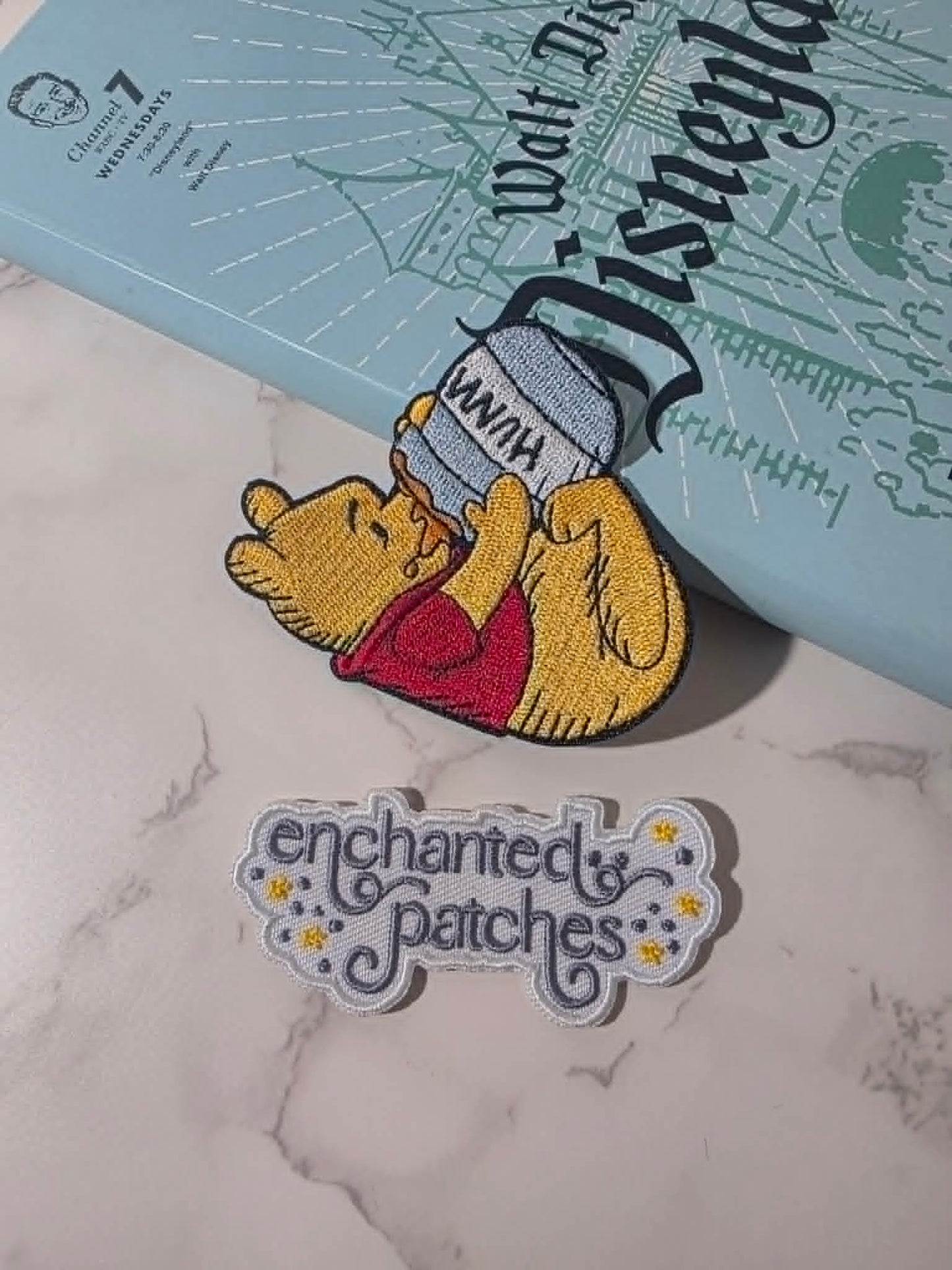 NEW DROP - 3" Winnie the Pooh Hunny Honey Pot Embroidered Iron On Patch