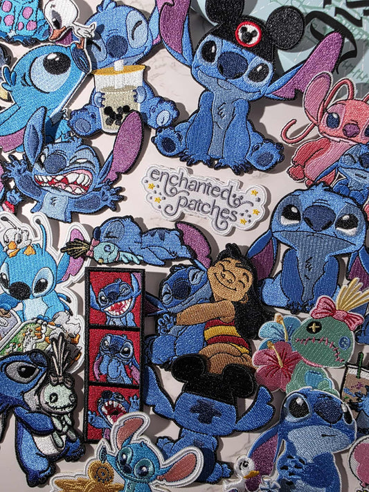 Mystery Bag - Will include 2 BLUE ALIEN THEMED Embroidered Patches