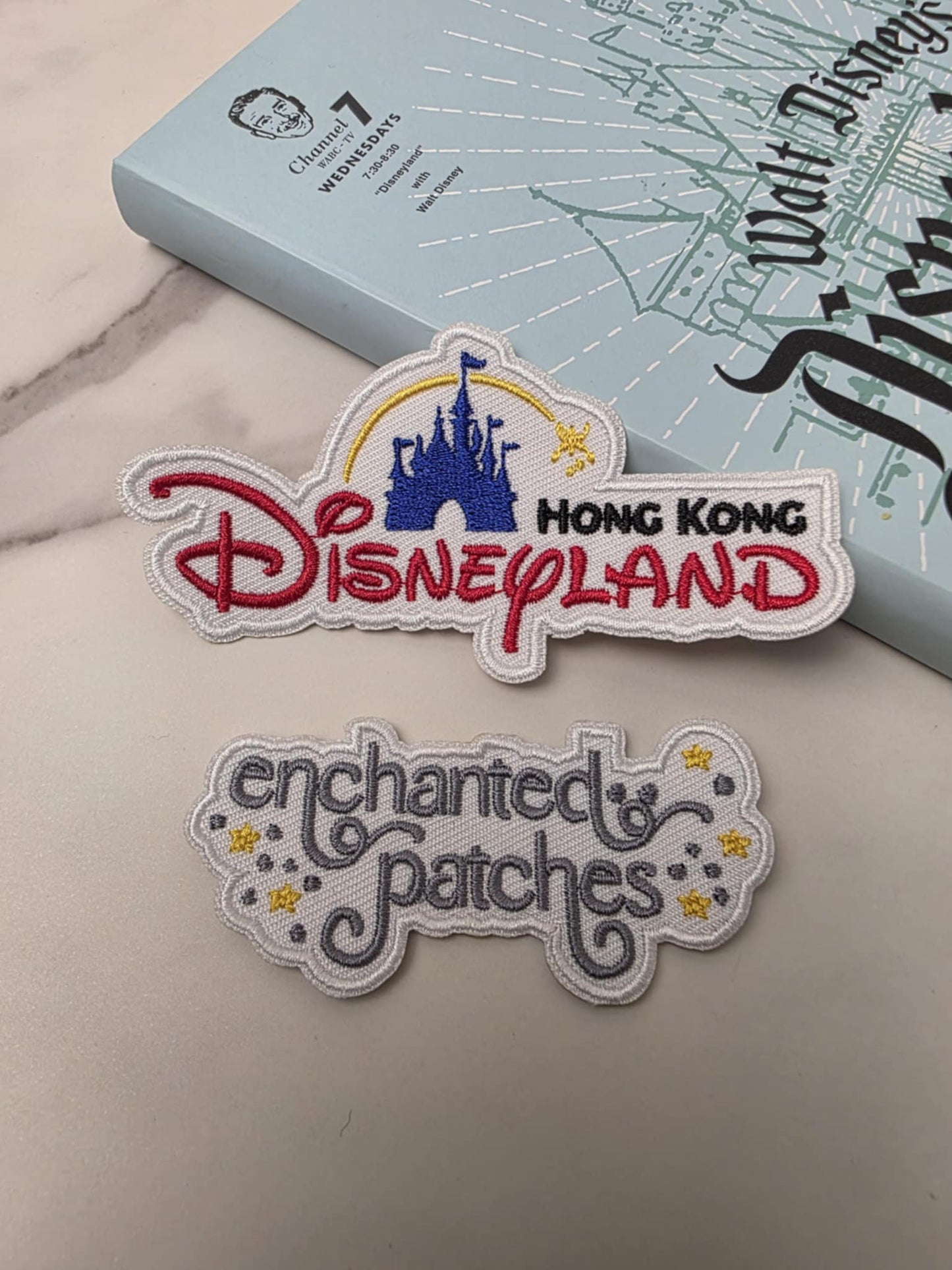 4" Happiest Park in Hong Kong Castle Logo Embroidered Iron On Patch