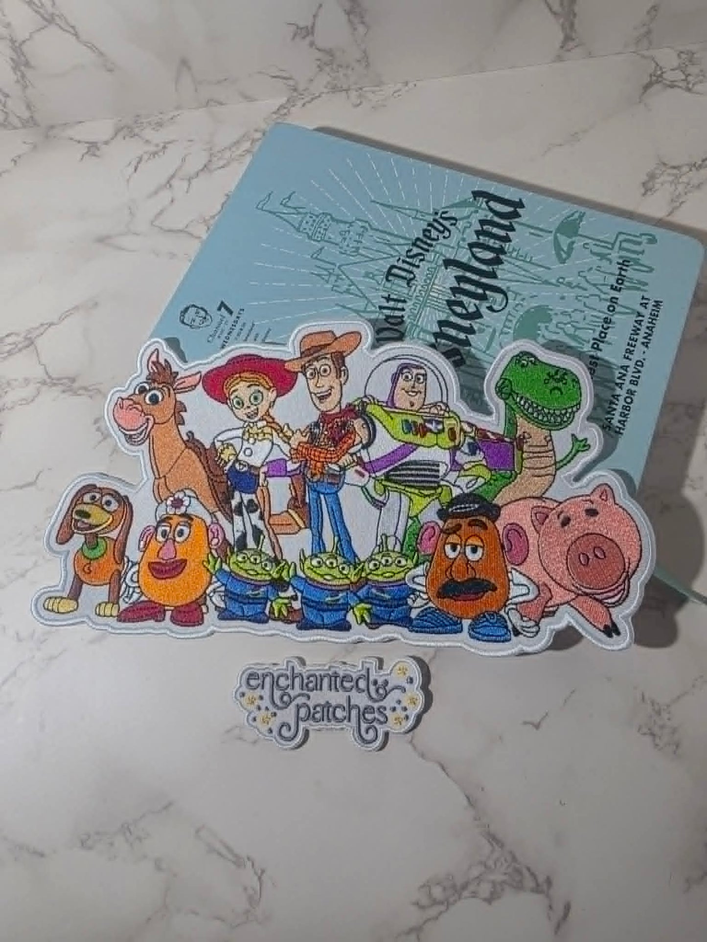 NEW DROP - 10" XL Toy Story Friends Alien Potato Head Slinky Embroidered Iron On Patch
