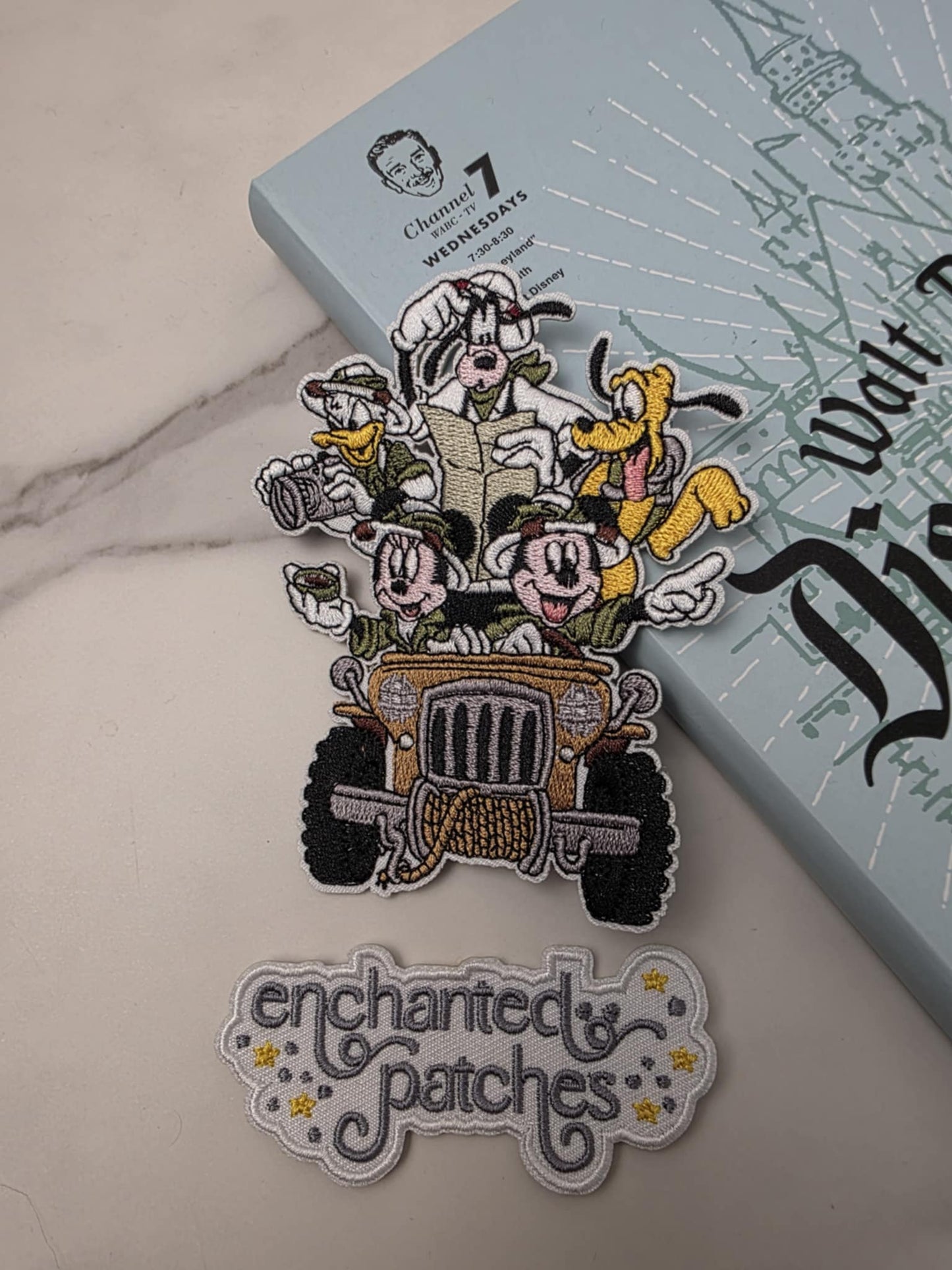 4" Magical Animal Park Safari Fab 5 in Jeep Iron On Patch